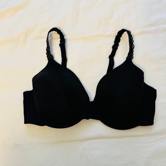 Natori Black Bra 38D Women’s Full Coverage Underwire T-Shirt Everyday Smooth - Picture 1 of 4